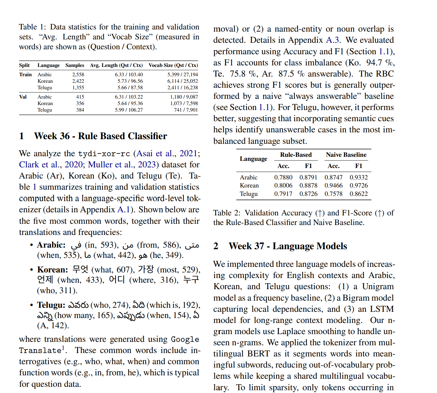 Multilingual QA NLP Project